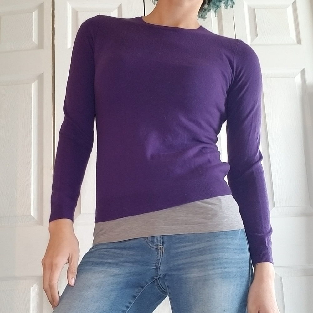 💜 Ralph Lauren 100% Cashmere Purple Sweater